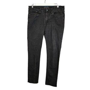 Nickel & Iron Mens Slim Fit Black Denim Jeans Size 36x30 casual hipster stretch